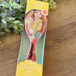 Disney Belle Pink and Yellow Detangler Brush